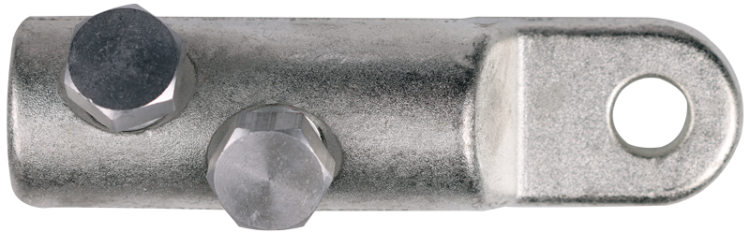 Końcówka rurkowa ze zrywalnymi śrubami aluminium (Al.) 95-240mm2, 2xM19 AS95-240CS Tracon Electric