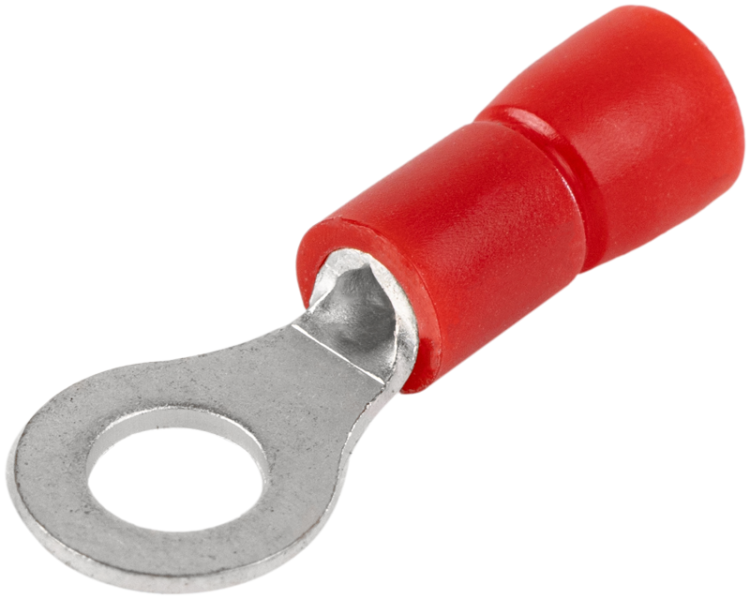 Izolowana końcówka oczkowa, miedź cynowana, czerwona 1,5mm2, M5, (d1=1,7mm, d2=5,3mm),PVC PSZ5 Tracon Electric