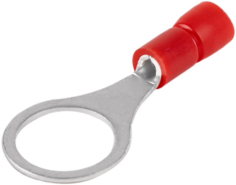 Izolowana końcówka oczkowa, miedź cynowana, czerwona 1,5mm2, M10, (d1=1,7mm, d2=10,5mm), PVC PSZ10 Tracon Electric