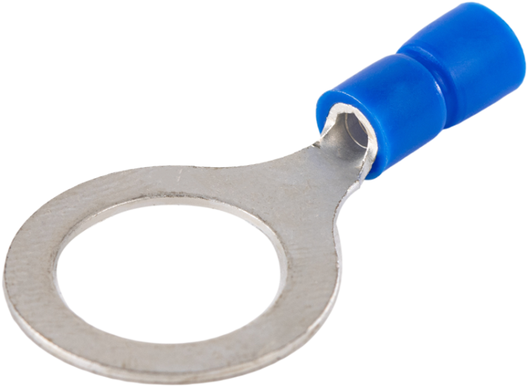 Izolowana końcówka oczkowa, miedź cynowana, niebieska 2,5mm2, M12, (d1=2,3mm, d2=13mm), PVC KSZ12 Tracon Electric