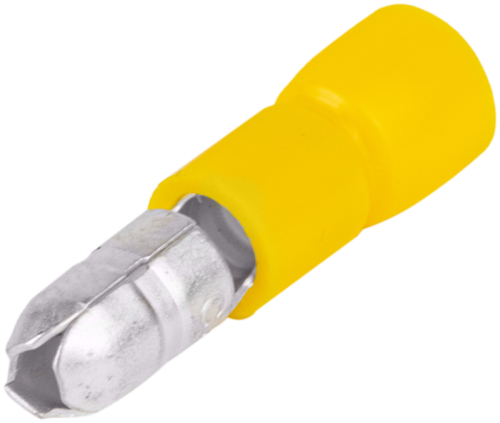 Izolowana końcówka wtykowa, miedź cynowana, żółta 6mm2, (d1=3,5mm, d2=5mm), PVC SH4 Tracon Electric