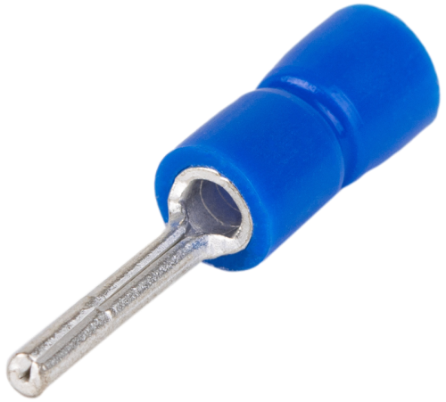 Izolowana końcówka wtykowa, miedź cynowana, niebieska 2,5mm2, (l1=12mm, d1=2,3mm), PVC KCS Tracon Electric