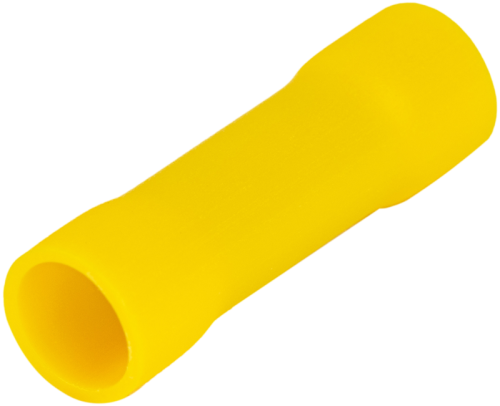 Izolowany łącznik rurkowy, miedź cynowana,żólty 6mm2, (L=27mm, d1=4,1mm), PVC STH Tracon Electric