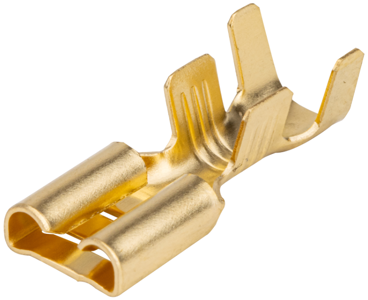 Nieizolowana nasuwka konektorowa, miedź 6,3×0,8mm, 4-6mm2 CSH6-2 Tracon Electric