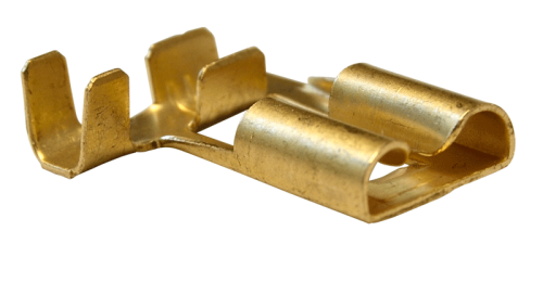 Nieizolowana nasuwka konektorowa z zatrzaskiem, miedź cyn. 7,7×0,8mm, 1-2,5mm2, 90° CSH09B Tracon Electric