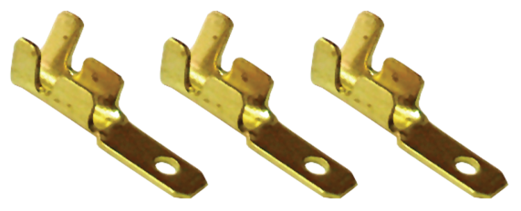 Nieizolowana wsuwka konektorowa, miedź 2,8×0,5mm, 0,5-1mm2 CS3 Tracon Electric