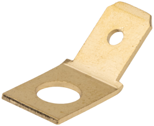 Nieizolowana wsuwka konektorowa z zaciskiem śrubowym, miedź 6,3x0,8mm 90°, M5 CSA-90-5 Tracon Electric