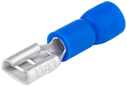 Izolowana nasuwka konektorowa, miedź, niebieska 2,8×0,5mm, 2,5mm2 KCSH3 Tracon Electric