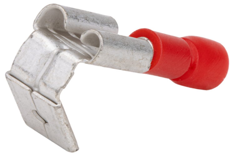 Izolowana nasuwka konektorowa z wsuwką, miedź, czerwona 6,3×0,8mm, 1,5mm2 PCSE Tracon Electric