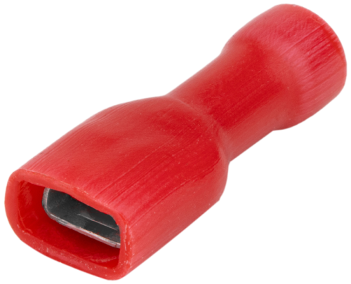W pełni izolowana nasuwka konektorowa, miedź, czerwona 1,5mm2, 6,3×0,8mm PTCSH6 Tracon Electric