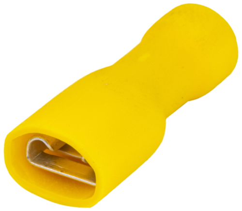 W pełni izolowana nasuwka konektorowa, miedź, żółta 6mm2, 6,3×0,8 mm STCSH6 Tracon Electric