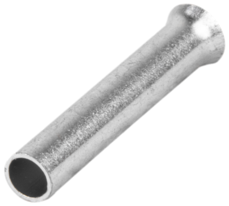 Nieizolowana końcówka tulejkowa z miedzi cynowanej 1mm2, L=8mm E03NR Tracon Electric