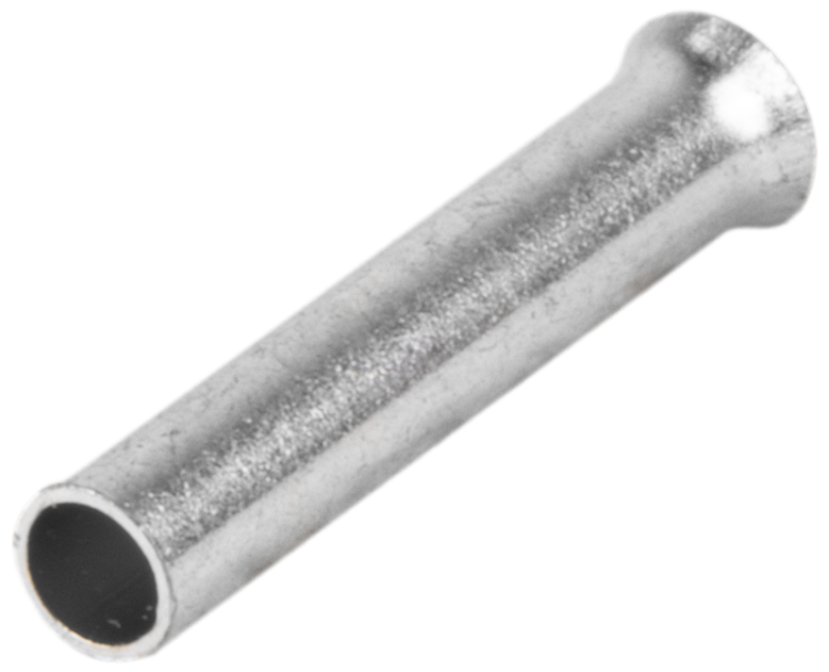 Nieizolowana końcówka tulejkowa z miedzi cynowanej 0,5mm2, L=10mm E01N Tracon Electric