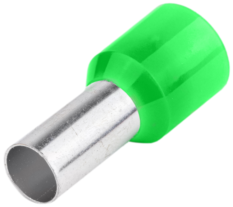 Tulejka izolowana (PA6.6) z miedzi cynowanej, zielona 16mm2, L=28,2mm E127 Tracon Electric