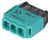 Łącznik bezśrubowy, wtykany, zielony 3x0,5-2,5mm2, 450VAC, max. 16A RVU2,5-3 Tracon Electric