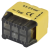 Łącznik bezśrubowy, wtykany, żółty 6x0,5-2,5mm2, 450VAC, max. 16A RVU2,5-6 Tracon Electric