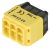 Łącznik bezśrubowy, wtykany, żółty 6x0,5-2,5mm2, 450VAC, max. 16A RVU2,5-6 Tracon Electric