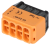 Łącznik bezśrubowy, wtykany, pomarańczowy 8x0,5-2,5mm2, 450VAC, max. 16A RVU2,5-8 Tracon Electric