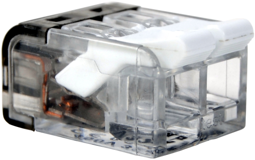 Łącznik bezśrubowy otwierany, przeźroczysty 0,2-4mm2, 32A, 450VAC 2P RVON2 Tracon Electric