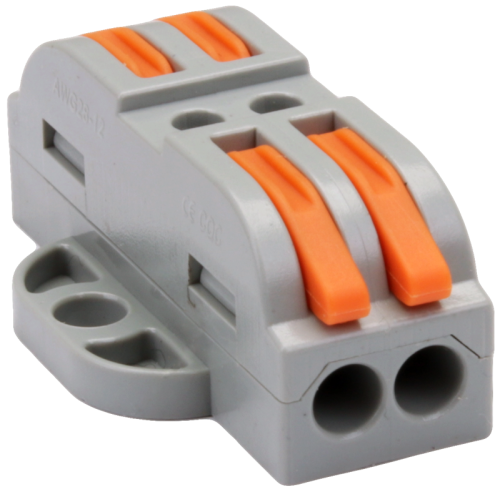 Łącznik bezśrubowy, otwierany 0,5-4mm2, 32A, 400VAC 2P OVOFT22 Tracon Electric