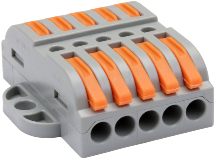 Łącznik bezśrubowy, otwierany 0,5-4mm2, 32A, 400VAC 5P OVOFT55 Tracon Electric