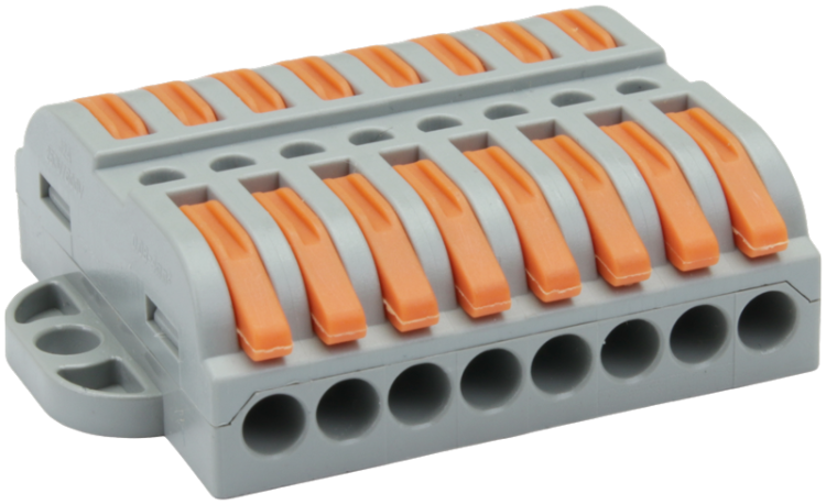 Łącznik bezśrubowy, otwierany 0,5-4mm2, 32A, 400VAC 8P OVOFT88 Tracon Electric