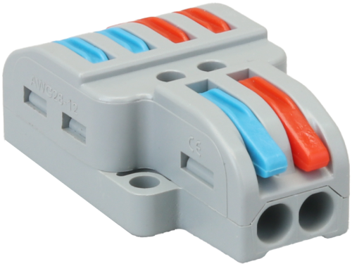 Łącznik bezśrubowy, otwierany 0,5-4mm2, 32A, 400VAC 2P OVO2P24 Tracon Electric