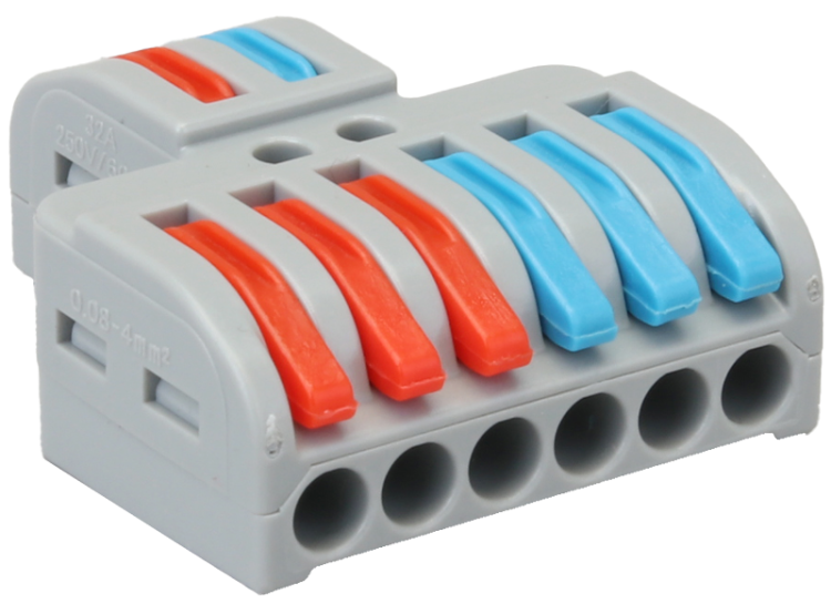 Łącznik bezśrubowy, otwierany 0,5-4mm2, 32A, 400VAC 2P OVO2P26 Tracon Electric