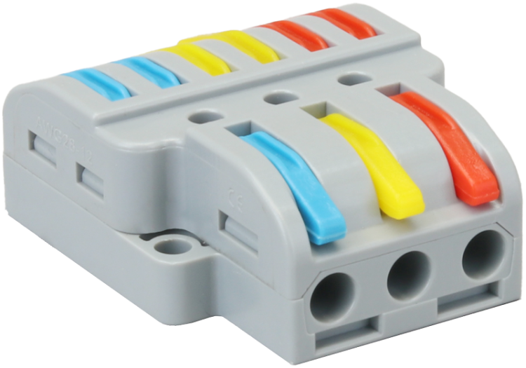 Łącznik bezśrubowy, otwierany 0,5-4mm2, 32A, 400VAC 3P OVO3P36 Tracon Electric