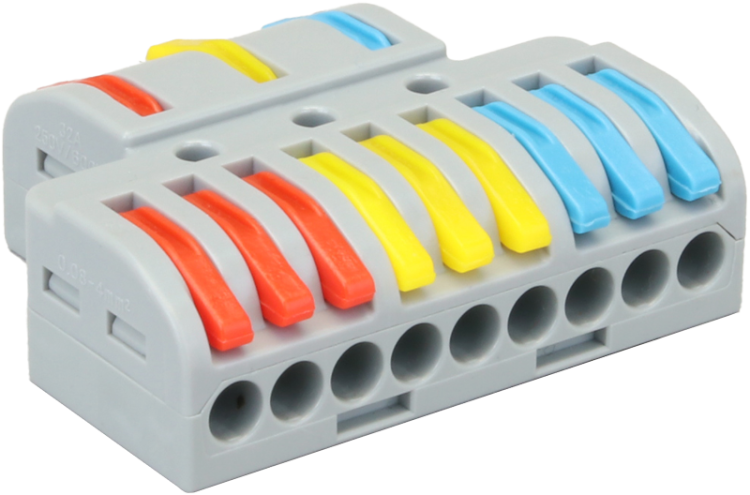 Łącznik bezśrubowy, otwierany 0,5-4mm2, 32A, 400VAC 3P OVO3P39 Tracon Electric
