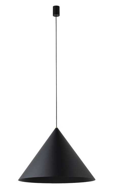 Lampa sufitowa wisząca Industrialna Loft ZENITH L BLACK 8005 NOWODVORSKI Lighting GU10 x1 50cm oświetleniowa żyrandol nowoczesna do Kuchni Jadalni nad stół blat wyspę czarna zwis Inspiracje Premium