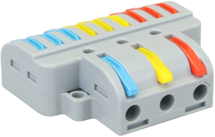 Łącznik bezśrubowy, otwierany 0,5-4mm2, 32A, 400VAC 3P OVO3P39 Tracon Electric