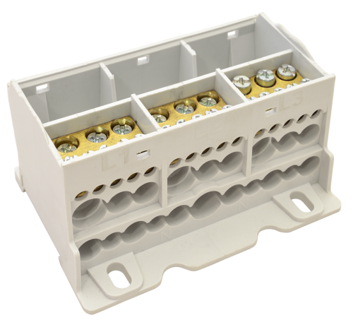 Złączka odgałęźna otwierana 4×35(25)mm2 / 3×5×10,3×2×25 / 4×16,6×25mm2, 690VAC/DC,125A FLSO35-4P Tracon Electric