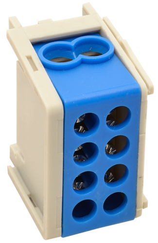 Złączka kompaktowa na szynę, niebieska 2×16mm2 / 2×16mm2, 400VAC, 76A FLE-16K Tracon Electric