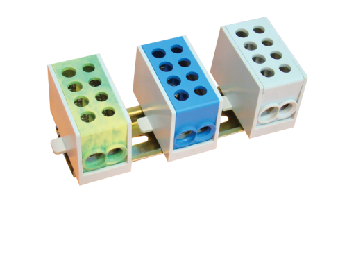 Złączka kompaktowa na szynę, szara 2×25mm2 / 2×25mm2, 400VAC, 101A FLE-25 Tracon Electric
