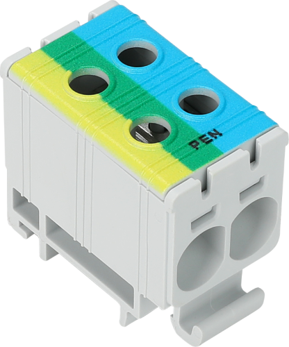 Złączka kompaktowa na szynę, niebiesko-zielono-żółta 2.5-35mm2, max. 1000VAC, 1500VDC, max.135A FLEAL-35/2KZS Tracon Electric