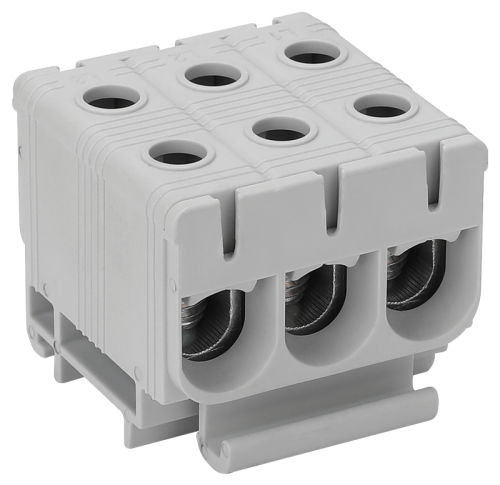 Złączka kompaktowa na szynę,szara 2.5-50mm2, max. 1000VAC, 1500VDC, 3×max.160A FLEAL-50/1X3 Tracon Electric