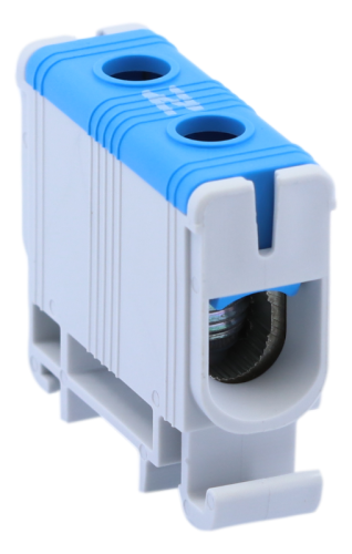 Złączka kompaktowa na szynę, niebieska 6-50mm2, max. 1000VAC/1500VDC, max.160A FLEAL-50/1K Tracon Electric