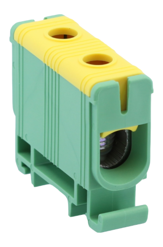 Złączka kompaktowa na szynę, zielono/żółta 6-50mm2, max. 1000VAC/1500VDC, max.160A FLEAL-50/1ZS Tracon Electric