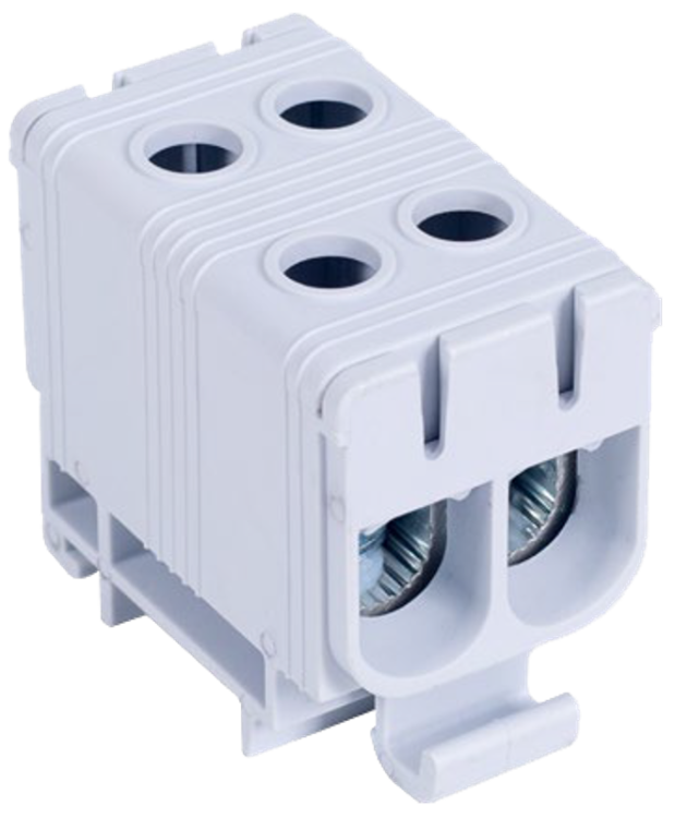 Złączka kompaktowa na szynę, szara 6-50mm2, max. 1000VAC/1500VDC, max.160A FLEAL-50/2 Tracon Electric