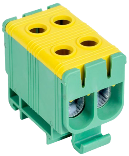 Złączka kompaktowa na szynę, zielono/żółta 6-50mm2, max. 1000VAC/1500VDC, max.160A FLEAL-50/2ZS Tracon Electric