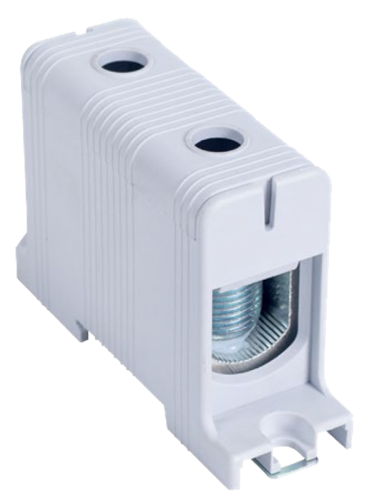Złączka kompaktowa na szynę i płytę montażową, szara 16-95mm2, max. 1000VAC/1500VDC, max.245A FLEAL-95/1 Tracon Electric