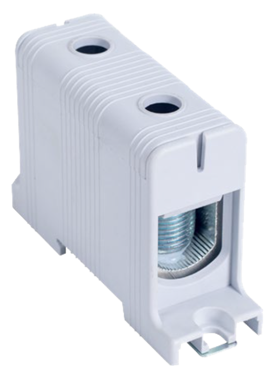 Złączka kompaktowa na szynę i płytę montażową, szara 16-95mm2, max. 1000VAC/1500VDC, max.245A FLEAL-95/1 Tracon Electric