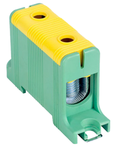 Złączka kompaktowa na szynę i płytę montażową, zielona 16-95mm2, max. 1000VAC/1500VDC, max.245A FLEAL-95/1ZS Tracon Electric