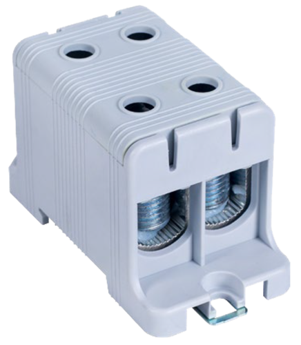 Złączka kompaktowa na szynę i płytę montażową, szara 16-95mm2, max. 1000VAC/1500VDC, max.245A FLEAL-95/2 Tracon Electric