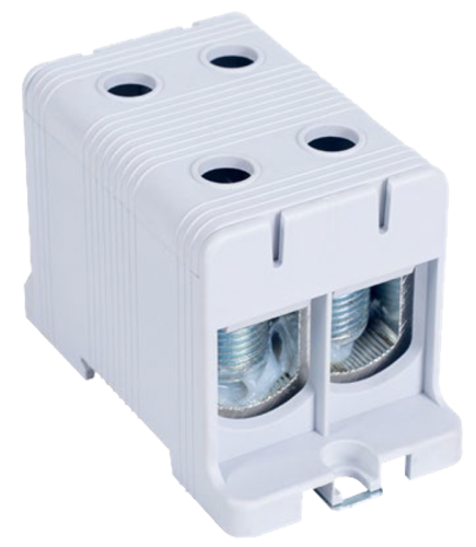Złączka kompaktowa na szynę i płytę montażową, szara 35-150mm2, max. 1000VAC/1500VDC, max.320A FLEAL-150/2 Tracon Electric