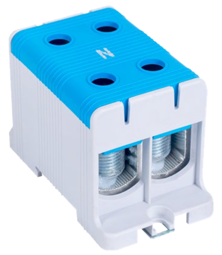 Złączka kompaktowa na szynę i płytę montażową, niebieska 35-150mm2, max. 1000VAC/1500VDC, max.320A FLEAL-150/2K Tracon Electric