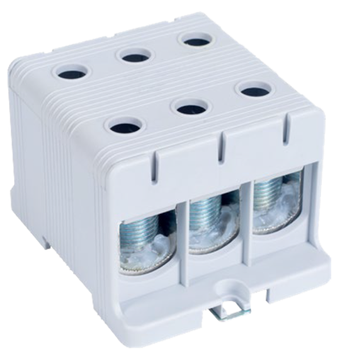 Złączka kompaktowa na szynę i płytę montażową, szara 35-150mm2, max. 1000VAC/1500VDC, max.320A FLEAL-150/3 Tracon Electric