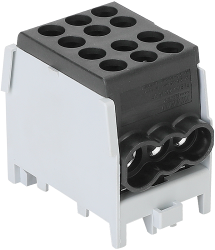 Złączka kompaktowa na szynę, czarna 2.5-25mm2, max. 1000VAC/DC, max.101A FLECU-25-16-3F Tracon Electric
