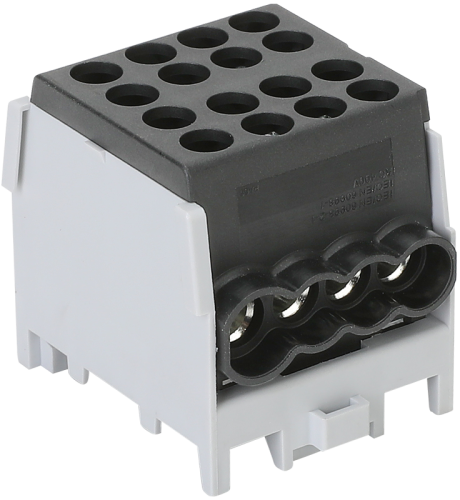 Złączka kompaktowa na szynę, czarna 2.5-25mm2, max. 1000VAC/DC, max.101A FLECU-25-16-4F Tracon Electric